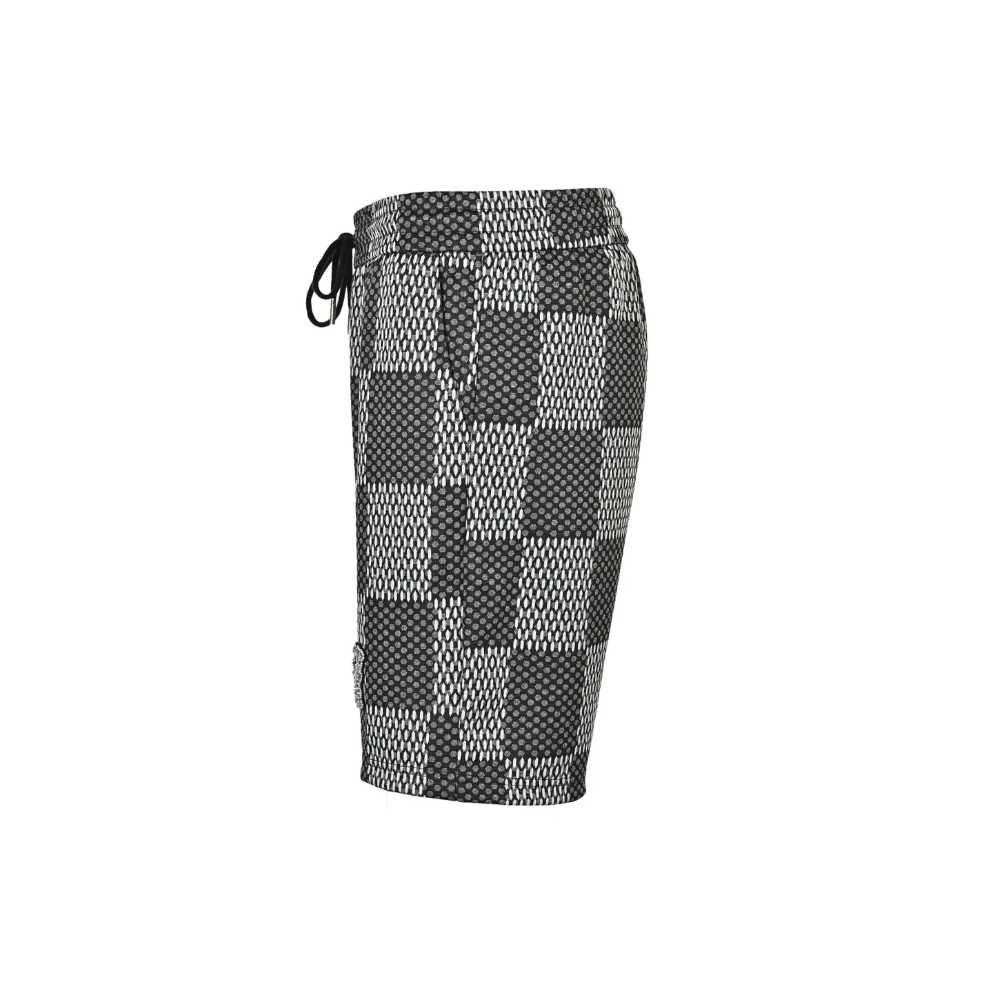 Louis Vuitton/Louis Vuitton rhinestone letter logo checkerboard shorts